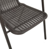 4/6 pcs Outdoor Stacking Plastic Rope Chair Metal Frame Chair Coffee Shop