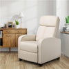 Recliner Chair Adjustable Leather Sofa Living Room Armchair for Home Bedroom