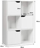 6 Cube Bookcase Shelf Display Storage Unit Wooden Organiser Cupboard Cabinet