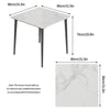 80cm Square Marble Kitchen Dining Table Meeting Room Office Lounge Coffee Table