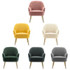 Upholstered TUB Armchair Accent Velvet Lounge Seat Single Sofa Fireside Chair UK