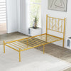 3FT Single Bed Frame with Headboard Metal Platform Bed w/30 cm Under Bed Storage