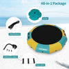 10FT Inflatable Water Bouncer Recreational Trampoline w/ 500W Electric Inflator