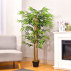 Artificial Bamboo Tree with Pot Home Office Faux Fake Tree Plant Garden Topiary