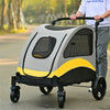 Pet Jogger Stroller Trolley Dog Pushchair Pram Buggy Carrier Puppy House Bed55kg