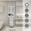 Over-The-Toilet Storage Cabinet 3-Tier Washing Machine Rack W/ Adjustable Shelf