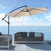 3 m Banana Parasol Sun Shade Umbrella Garden Parasol Adjustable with Base