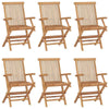 Folding Garden Chairs Foldable Chairs Dining Chairs Solid Wood Teak vidaXL