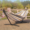 8.53ft PORTABLE SWINGING HAMMOCK FREE STANDING GARDEN OUTDOOR WITH METAL STAND