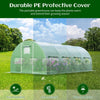 Outdoor Walk-in Tunnel Greenhouse Garden Planter Growth Tent w/ 10 Windows 3MX6M