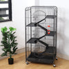 Large 6 Levels Tall Rat Ferret Chinchilla Squirrel Cage Rodent Hutch with Wheels