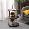Mobile End Table Sofa Side Table Round Coffee Table for Living Room