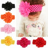 10 PCS Newborn Baby Girls Elastic Flower Headband Wedding Party Soft Lace Decr