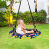 2 in 1 Kids Trampoline with Handle Height Adjustable Children Tree Swings Nest