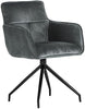 Modern Velvet Leisure ArmChair w/ Metal Leg for Living Dining Bedroom Office