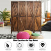 4 Panel Room Divider Wooden Screen Wall Folding Room Partition Separator Privacy