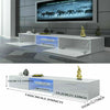 160CM High Gloss TV Unit Stand Cabinet LED Living Drawers Furniture Modern White