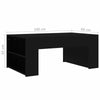 Wooden Coffee Tea Table Modern W/Side Shelf Storage Living Room Home Furniture