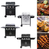 Mobile Camping Gas BBQ Grill Firepit Table Stand Patio Barbecue Tool