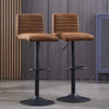 Set of 1 2 Faux Matte Suede Leather/ Velvet Seat Bar Stools Breakfast Chairs