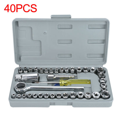 Socket Set Cheap Small Universal 40Pc 1/4