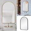 Wall Mirror Arched Metal Framed Dressing Makeup Mirror Large Medium Small Unit