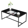 100cm Minimalist Coffee Table Tea Center Dining Table Sturdy Metal Legs Support