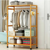 Heavy Duty Rolling Garment Clothes Rail Hanging Display Rack Coat Shelf On Wheel