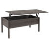 Modern Lift Top Coffee Table with Hidden Storage Floating Extendable Desk Tan