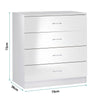 Double Wardrobe With Mirror Chest of drawers Bedroom Furniture Storage Wardrobes