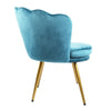 Genesis Flora Accent Tub Chair Scallop Armchair Petal Back With Golden Legs
