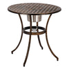 3 Piece Cast Aluminum Garden Table Chairs Set W/ Ice Bucket Outdoor Patio Bistro