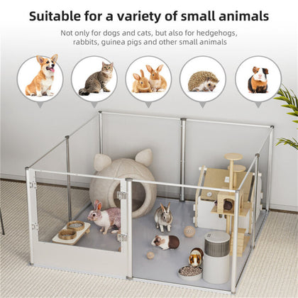 Foldable Puppy Playpen Fertility Whelping Enclosure Fence Exercise Pen Dog Crate