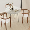 32" Round Modern Marble Kitchen Dining Table Breakfast Dining Room Furniture
