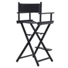 Adults Aluminium Frame Folding Directors Chair Black Makeup Artist Folding Chair