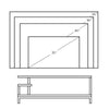 Industrial TV Table Wood TV Stand Console Cabinets with Shelves for Living Room