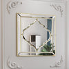 32in Maisonica Mirror Glass Wall Art Decoration Hanging Mirrored Decor Square
