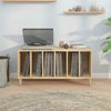 Record Cabinet Record Player Stand Sideboard White Engineered Wood