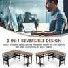 L-Shaped Corner Computer Desk Reversible PC Table Workstation w/ CPU Stand