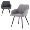 1/2/4/6x Dining Chairs Linen Upholstered Kitchen Armchairs w/ Backrest Home Cafe