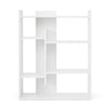 White Bookcase Shelving Display Shelves Storage Unit Organizer Wood Shelf