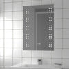 LED Backlight Bathroom Mirror Steam Free Demister& Shaver Socket Clock 500x700mm