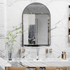 Premium Large Arched Wall Mirror Bathroom Vanity Mirror Windowpane Mantle Deco