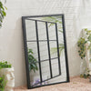 Arch Home Garden Mirror Gothic Distressed Rustic Metal Frame Wall/Floor Outdoor