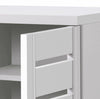 5 Tier Shoe Storage Cabinet 3 Door Cupboard Stand Rack Unit White