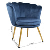 Genesis Flora Accent Tub Chair Scallop Armchair Petal Back With Golden Legs