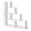 6-Cube Ladder Display Bookshelf L-Shaped Freestanding Storage Shelf Organiser