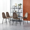 4X Velvet Dining Chairs Side Chair with Metal Legs Padded Seat Living Room Home