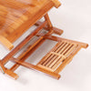 Adjustable Bamboo Rocking Chair Folding Lounger Recliner Armchair Garden Patio