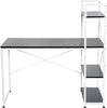 Computer Desk PC Workstation Laptop Table w/4-tier Open Bookshelf Home Office